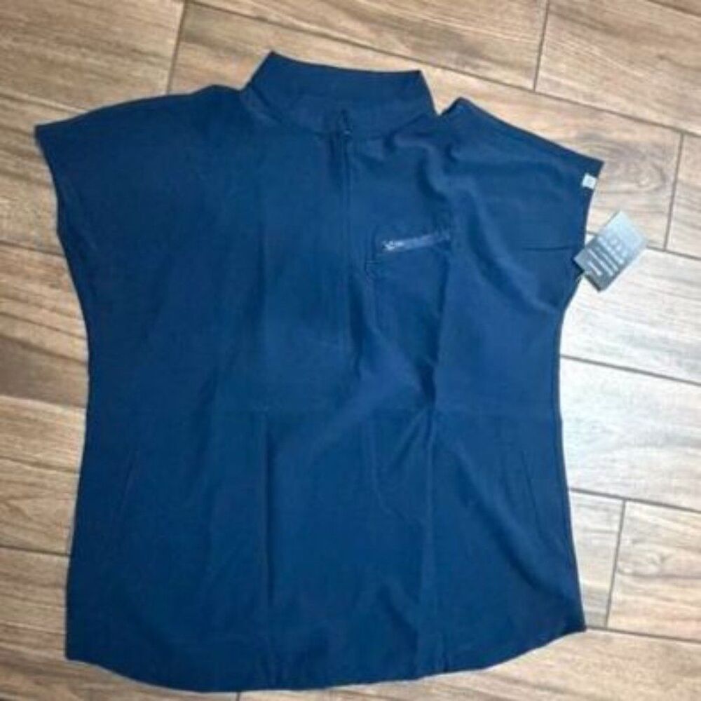 Kitmaz Scrubs for Women Top - Soft Stretch V-Neck Top Scrubs with 3 Pockets Med